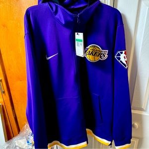 Nike Los Angeles Lakers 75th anniversary showtime warm up hoodie XL Lebron Kobe